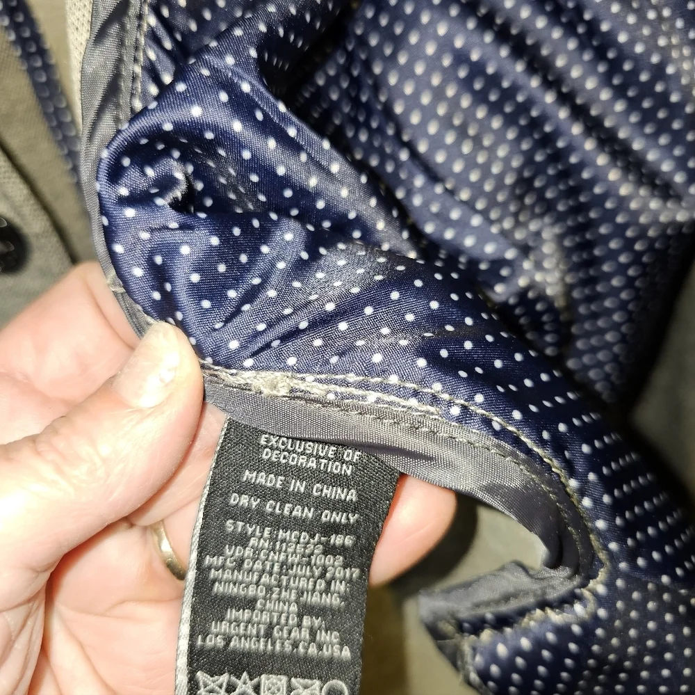 Men's Light Gray Knit Blazer - Casual Tailored Jacket